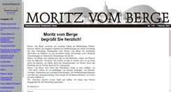 Desktop Screenshot of alt.moritzvomberge.de